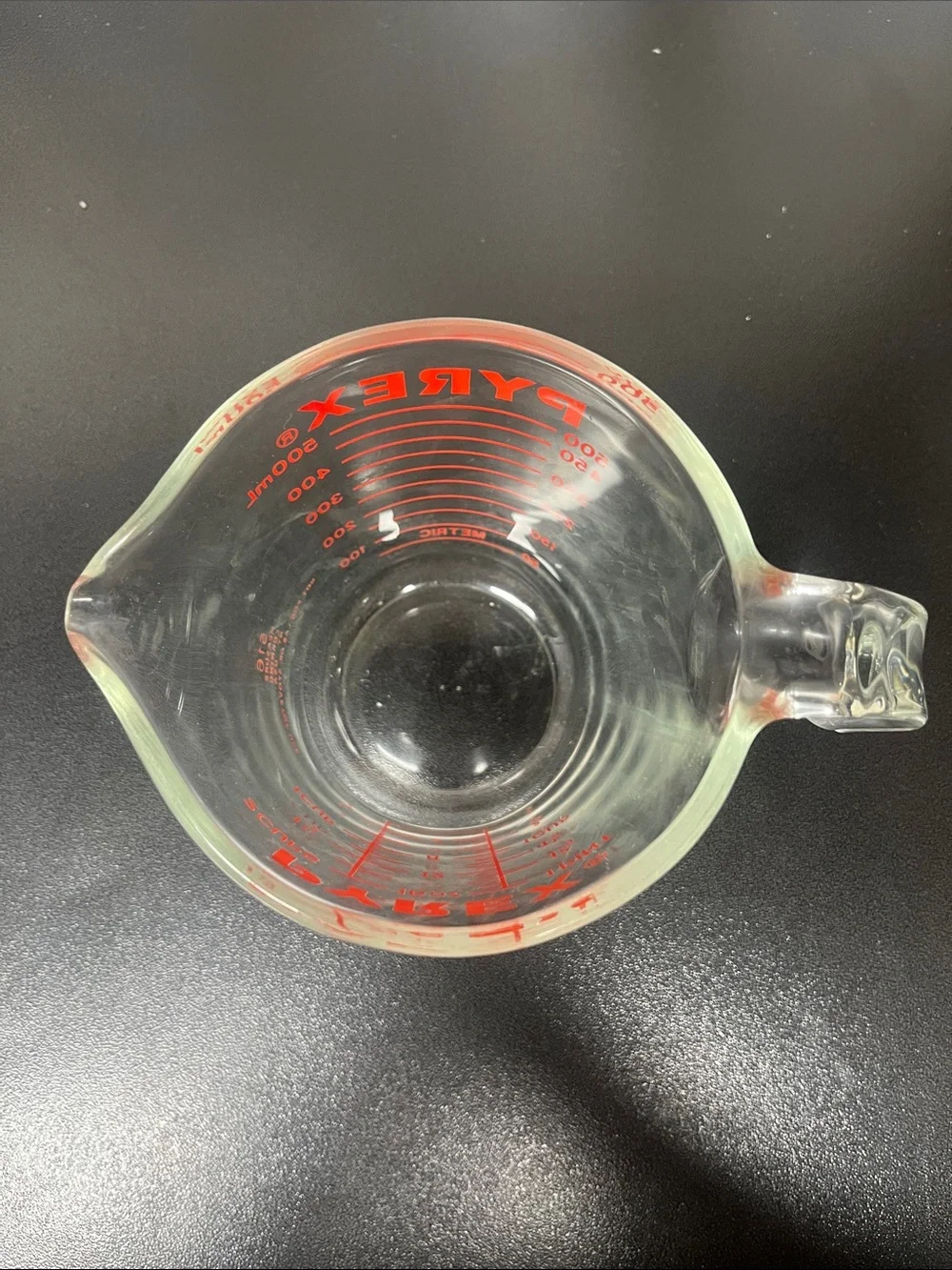 Vintage 1980 PYREX 2- Cup Borosilicate Glass Measuring Cup 516